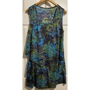 Catherines size 14w/16w multicolored tank top dress 0x